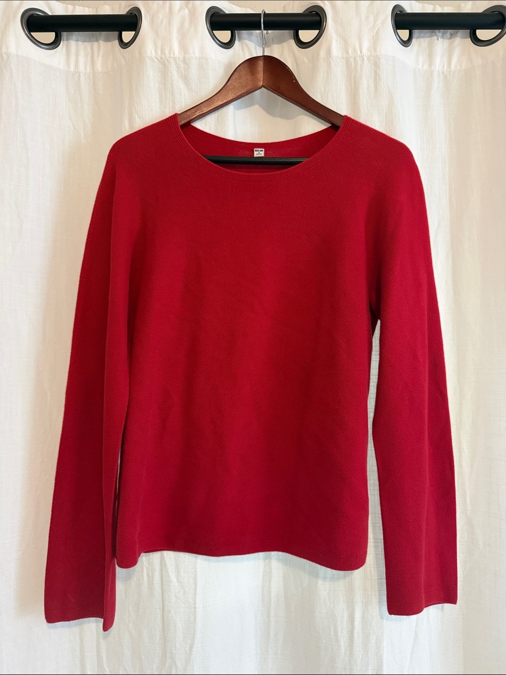 Uniqlo Red Crew Neck Sweater